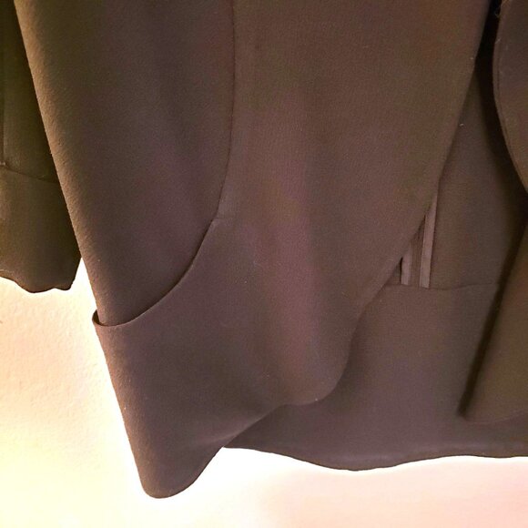 Wilfred Chevalier Black Open Front  Cardigan Jacket Pockets Size 8 EUC - Picture 6 of 11